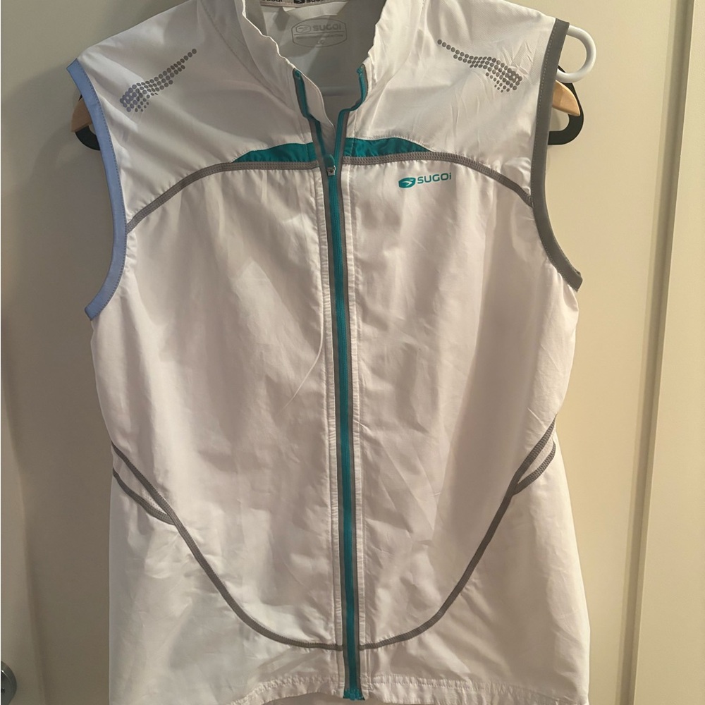 Sugoi White and Gray Performance Jacket